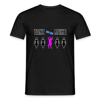 Tanz aus der Reihe individuell tanzen glücklich - Männer T-Shirt - Schwarz - Vorne - AI Model Male 178 light (178cm)