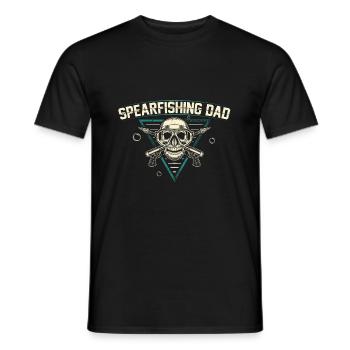 Speerfischen Vater | Geschenkidee für Speerfischer - Männer T-Shirt - Schwarz - Vorne - AI Model Male 178 light (178cm)
