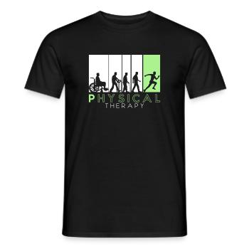 Physical Therapie / Physiotherapie - Männer T-Shirt - Schwarz - Vorne - AI Model Male 178 light (178cm)