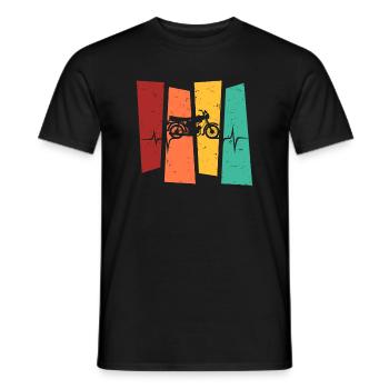 Simson Moped S51 Oldtimer Vintage Gift - Men's T-Shirt - black - Front - AI Model Male 178 light (178cm)