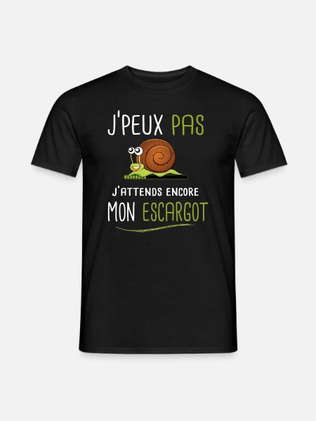Escargot - T-shirt homme - noir