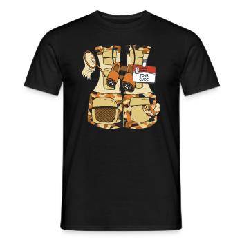 Tour Guide Funny Vest - Männer T-Shirt - Schwarz - Vorne - AI Model Male 178 light (178cm)