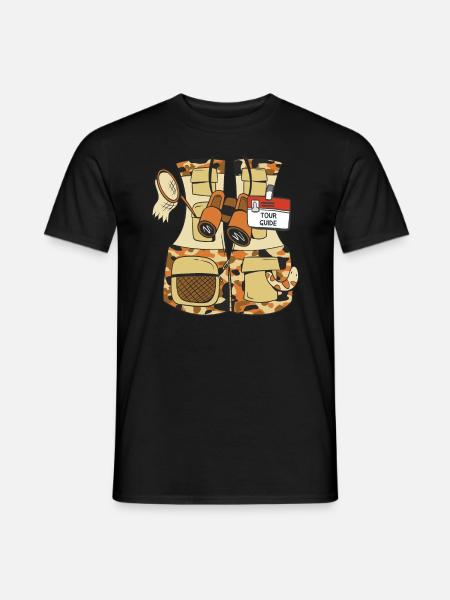 Tour Guide Funny Vest - Men's T-Shirt - black