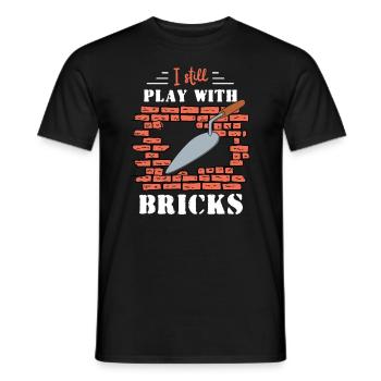 Brick Mason Occupation Quote - Männer T-Shirt - Schwarz - Vorne - AI Model Male 178 light (178cm)