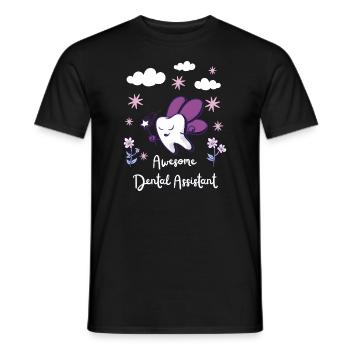 Assistant dentaire Cute Fairy Art - T-shirt homme - noir - Devant - AI Model Male 178 light (178cm)