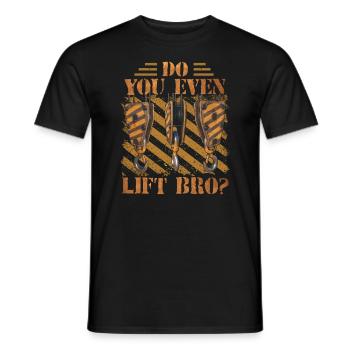 Funny Crane Operator Art - Männer T-Shirt - Schwarz - Vorne - AI Model Male 178 light (178cm)