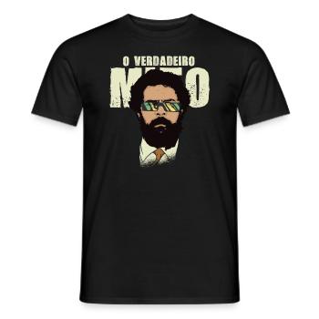 Lula 2022 Verdadeiro Mito - Men's T-Shirt - black - Front - AI Model Male 178 light (178cm)