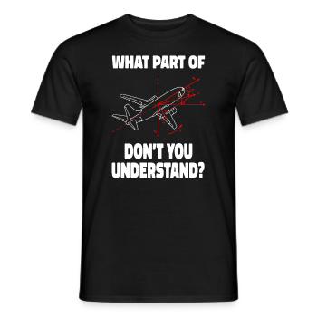 Fluggerätmechaniker Luftfahrt Wartung Flugzeug - Männer T-Shirt - Schwarz - Vorne - AI Model Male 178 light (178cm)