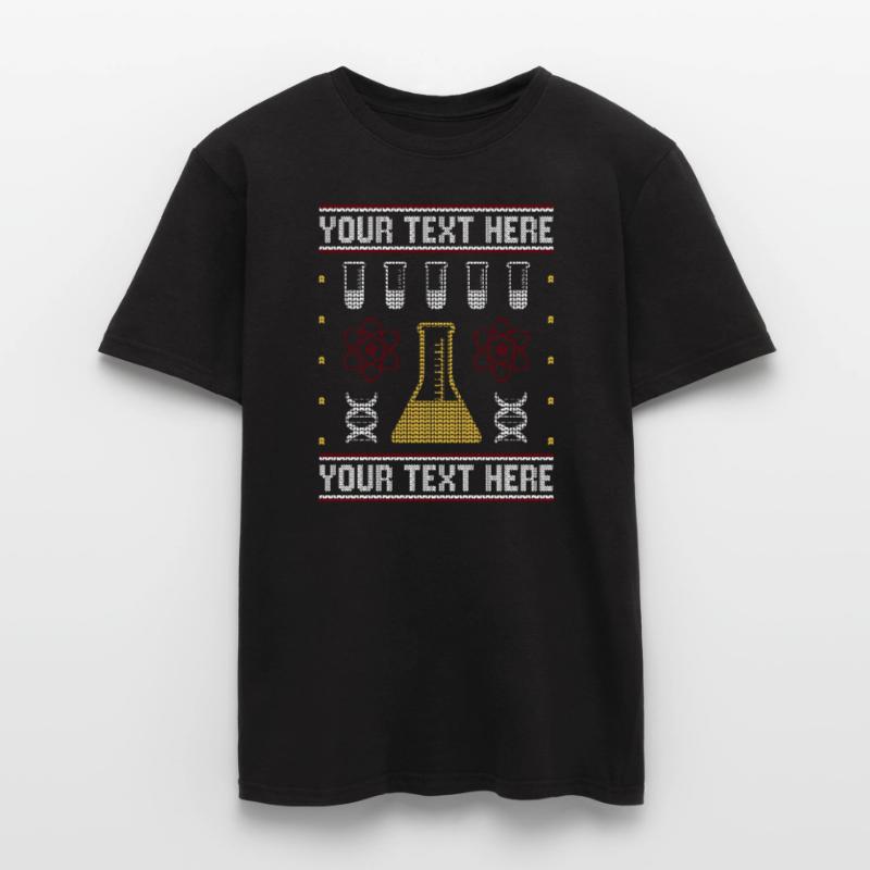 Custom Science Custom Hässlicher Weihnachtspullover Männer T-Shirt