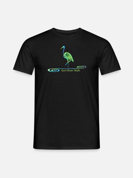 heron Gort River Walk - Men's T-Shirt - black