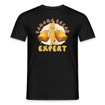 Drôle d’amateur de boulangerie expert en pain aux bananes - T-shirt homme - noir - Devant - AI Model Male 178 light (178cm)