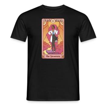 Les femmes de tarot stéministe dans l’art des STIM - T-shirt homme - noir - Devant - AI Model Male 178 light (178cm)