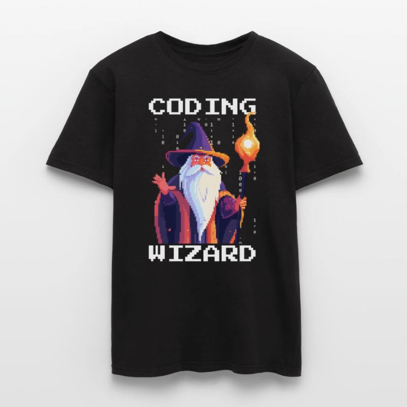 CODING WIZARD Coder Programmer Developer Humor Men’s T-shirt
