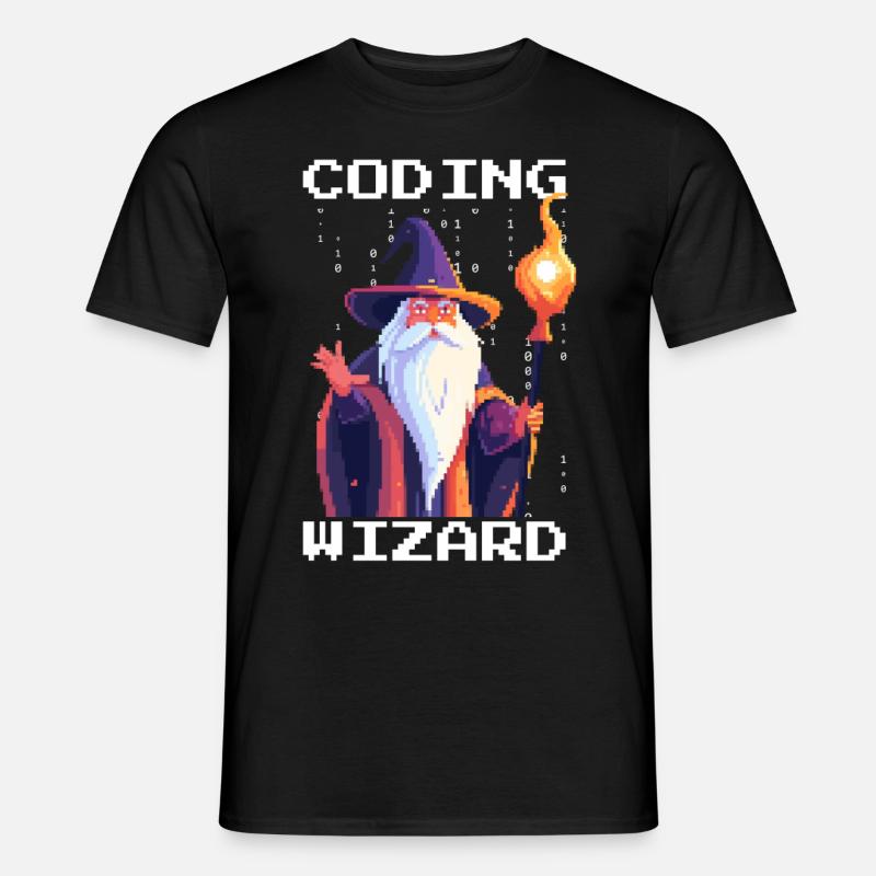 CODING WIZARD Coder Programmer Developer Humor Men’s T-shirt