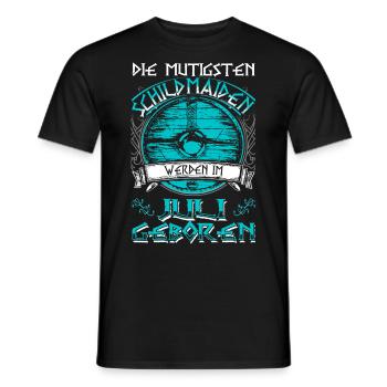Anniversaire de juillet - Scifiandtvtalk - - DE - T-shirt homme - noir - Devant - AI Model Male 178 light (178cm)