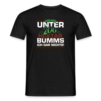 Landwirt Unter 200 Hektar bumms ich gar nichts - Männer T-Shirt - Schwarz - Vorne - AI Model Male 178 light (178cm)
