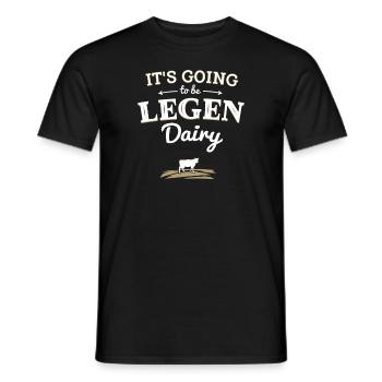 Vache drôle & agriculteurs disant comme un cadeau - T-shirt homme - noir - Devant - AI Model Male 178 light (178cm)