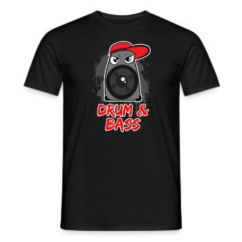 TAMBOUR - T-shirt homme - noir - Devant - AI Model Male 178 light (178cm)