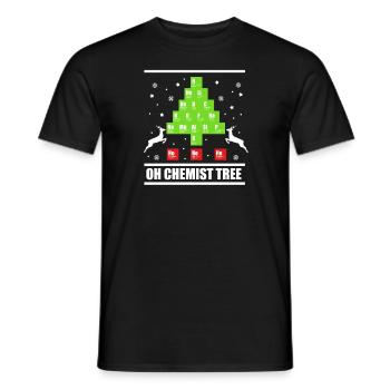 Chemie Chemiker Chemikerin Weihnachten Geschenk - Männer T-Shirt - Schwarz - Vorne - AI Model Male 178 light (178cm)
