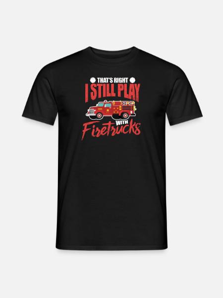 pompiers - T-shirt homme - noir