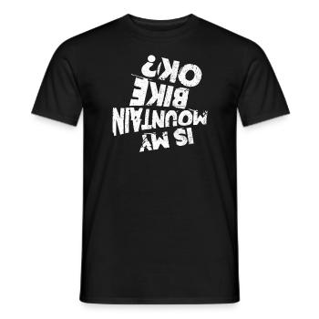 Mountainbike - Männer T-Shirt - Schwarz - Vorne - AI Model Male 178 light (178cm)