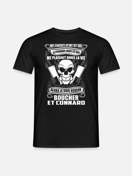 Tee Shirt Boucher - T-shirt homme - noir