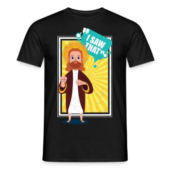 Jesus Christus Geschenk Religion - Männer T-Shirt - Schwarz - Vorne - AI Model Male 178 light (178cm)