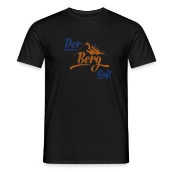 Der Berg ruft Wandern Bergliebhaber Geschenk - Männer T-Shirt - Schwarz - Vorne - AI Model Male 178 light (178cm)