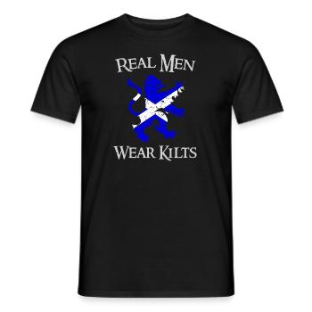 Proverbes Ecosse pour hommes et pères - T-shirt homme - noir - Devant - AI Model Male 178 light (178cm)
