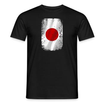 Japan Japanese Flag Gift Tour - Men's T-Shirt - black - Front - AI Model Male 178 light (178cm)