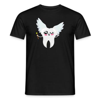 Tooth fairy dental assistant tooth fairy gift motif - Men's T-Shirt - black - Front - AI Model Male 178 light (178cm)
