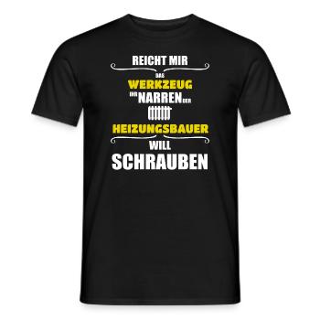 Heizungsbauer Berufe Heizungsbau Installateur - Männer T-Shirt - Schwarz - Vorne - AI Model Male 178 light (178cm)