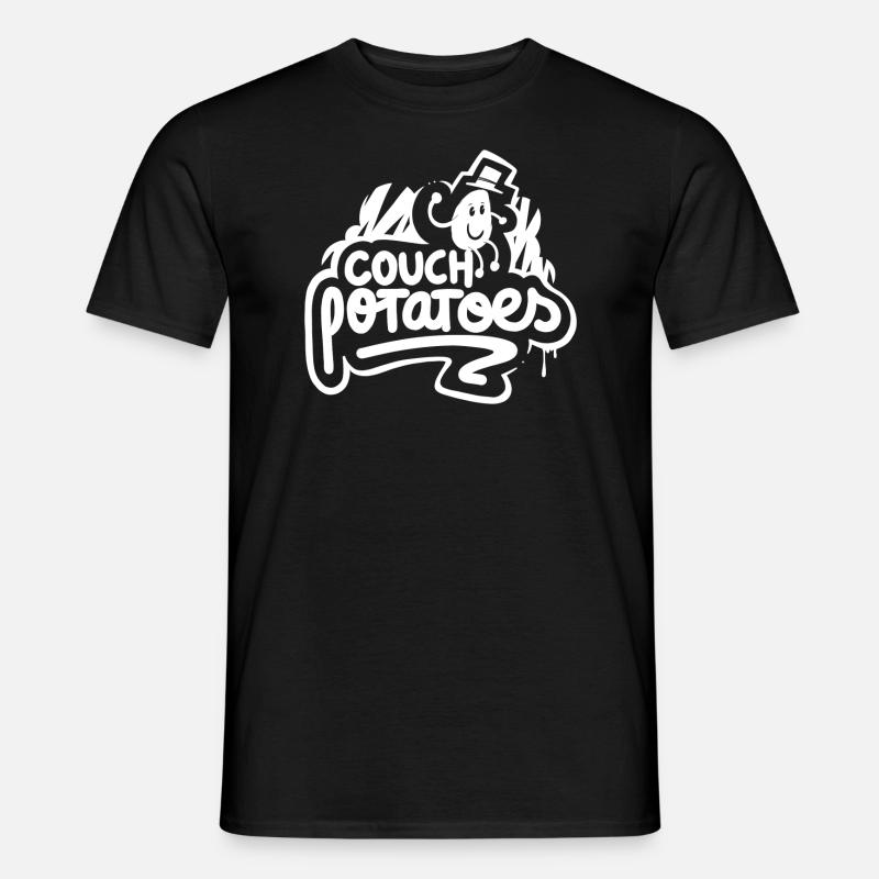 couch potatoes - Männer T-Shirt - Schwarz