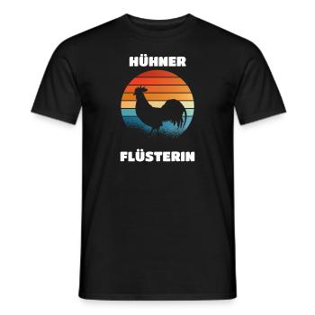 Lustiger Hühner Spruch Bauernhof Landwirt Bauer - Männer T-Shirt - Schwarz - Vorne - AI Model Male 178 light (178cm)