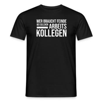 Arbeitskollegen Geschenk Abschied Spruch Büro - Männer T-Shirt - Schwarz - Vorne - AI Model Male 178 light (178cm)