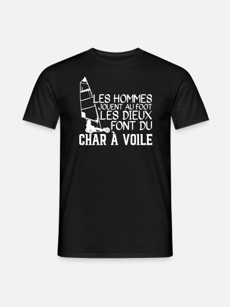 Les Dieux Font Du Char à Voile - T-shirt homme - noir
