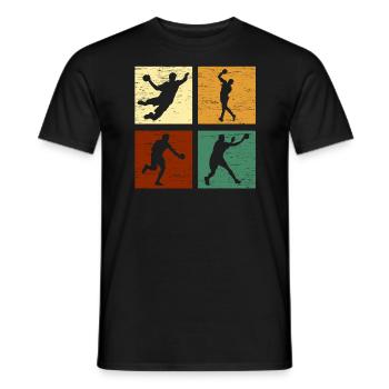 Handball Joueur de handball - T-shirt homme - noir - Devant - AI Model Male 178 light (178cm)