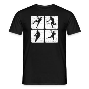 Handball Joueur de handball - T-shirt homme - noir - Devant - AI Model Male 178 light (178cm)
