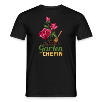 Garten Chefin Mutter Muttertag Hobbygärtnerin - Männer T-Shirt - Schwarz - Vorne - AI Model Male 178 light (178cm)