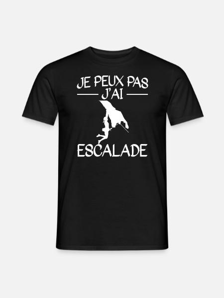 Je Peux Pas J'Ai Escalade - T-shirt homme - noir