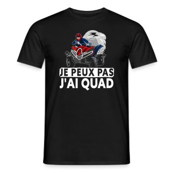I Can't I Have Quad - Men's T-Shirt - black - Front - AI Model Male 178 light (178cm)