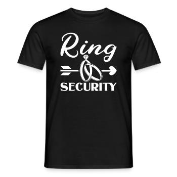 Ringträger Mariage Ring Security Témoins De Mariage Sort - T-shirt homme - noir - Devant - AI Model Male 178 light (178cm)