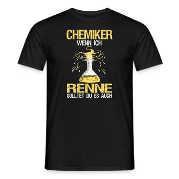 Lustiger Chemiker Spruch Chemie Studium Geschenk - Männer T-Shirt - Schwarz - Vorne - AI Model Male 178 light (178cm)