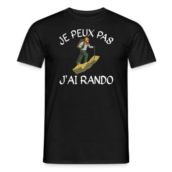 Ich kann nicht, ich habe Rando - Männer T-Shirt - Schwarz - Vorne - AI Model Male 178 light (178cm)