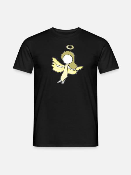 engel beschützer frau symbol - Mænd T-shirt - sort