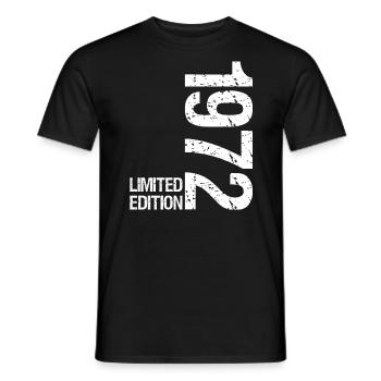 50. Geburtstag 50er Limited Edition 1972 - Männer T-Shirt - Schwarz - Vorne - AI Model Male 178 light (178cm)