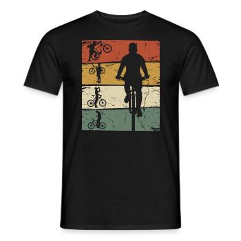 Vélo Vintage - T-shirt homme - noir - Devant - AI Model Male 178 light (178cm)