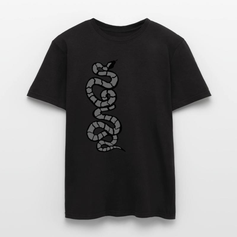 Schlange Python grau Männer T-Shirt