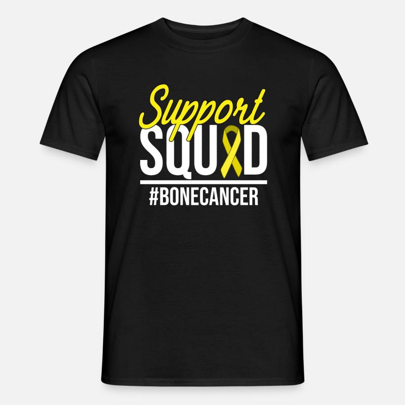 Support Squad - Bone Cancer - Männer T-Shirt - Schwarz