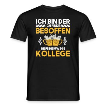 Lustige Alkohol Saufen Feiern Spruch für - Männer T-Shirt - Schwarz - Vorne - AI Model Male 178 light (178cm)